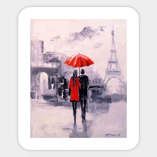 Paris for two Sticker